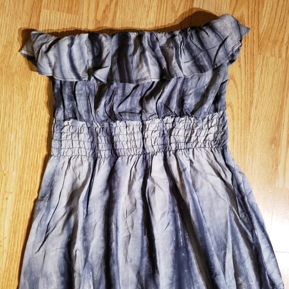 LEO MEETS VIRGO Tie Dye Off Shoulder Maxi Dress - Picture 10 of 12